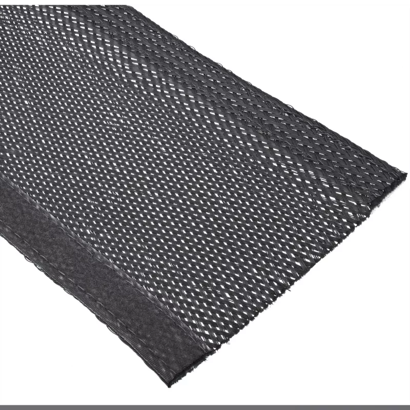 Kabelių kanalas InLine audiniai su lipduku 1 m × 25 mm, juodas