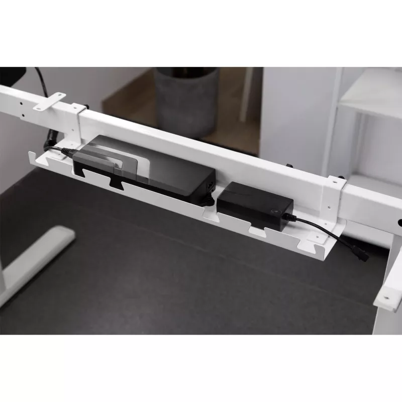 Kabelių vedimo lentyna / lentynėlė po stalu InLine 131×590×74 mm, balta