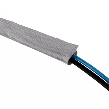 Kabelių rankovė InLine 1 m × 25 mm, tekstilinis vamzdelis su lipnia juostele, balta