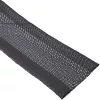 Vamzdis kabelių audeklinis InLine 59993A – audeklinė rankovė su lipduku, 1 m × 25 mm, juoda