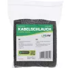Vamzdis kabelių audeklinis InLine 59993A – audeklinė rankovė su lipduku, 1 m × 25 mm, juoda