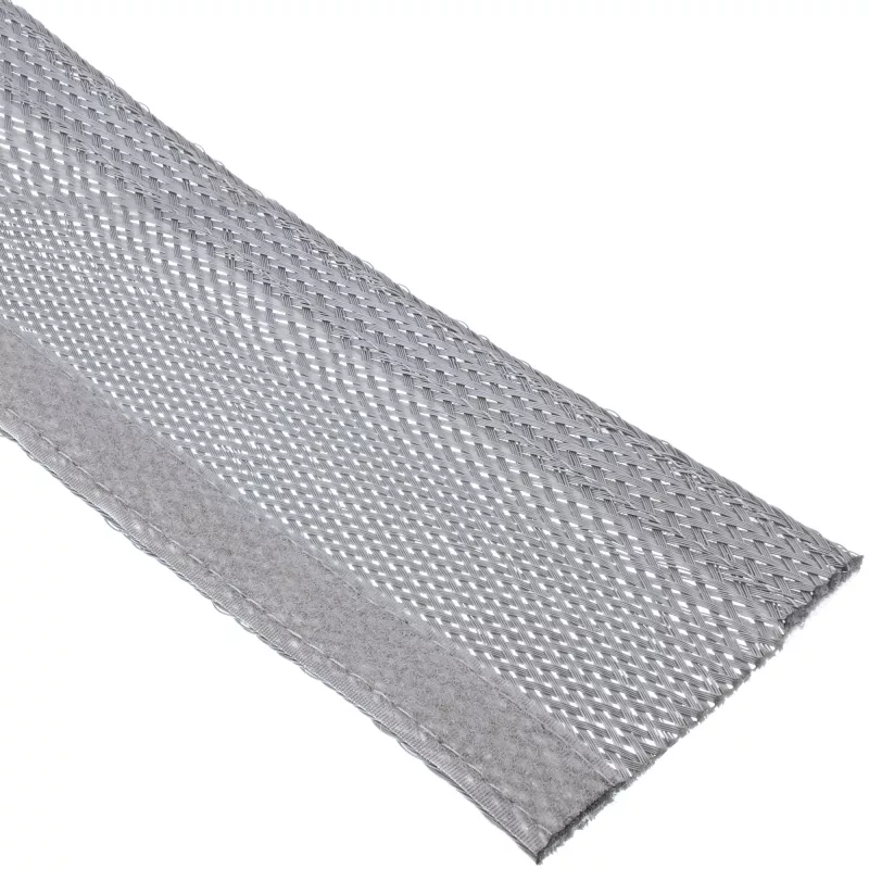 InLine kabelio kanalas, audinio žarna su lipnia juosta, 1m x 25mm pilka