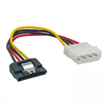 InLine SATA maitinimo adapterio laidas 4pin Molex / 15pin SATA su fiksatoriumi 0,30 m