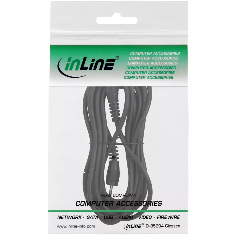 InLine Audio kabelis 2,5mm stereo kištukas / kištukas 0,5m