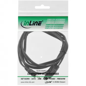 Y kabelis 3,5 mm lizdas (vyriškas) į 2x 3,5 mm lizdą (moteriškas) stereo 5 m InLine 99300D