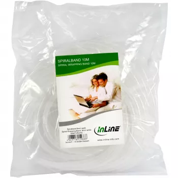 InLine spiralinė rišimo juosta 10m natūrali 18mm, balta