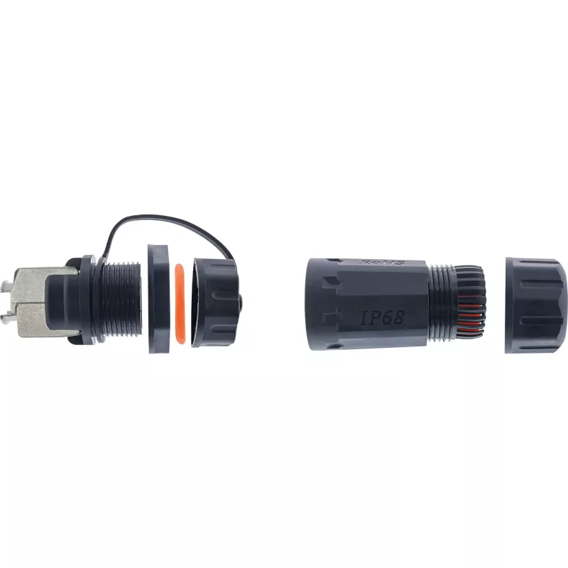 InLine Cat.6A movus jungčių rinkinys, vandeniui atsparus IP68, 2x RJ45 F/F, 1:1