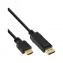 InLine 30 vnt. pakuotė DisplayPort į HDMI keitiklio laidas, juodas, 2 m
