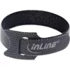 InLine kabelių raištis su lipnia juosta 180x12mm 10 vnt. juoda