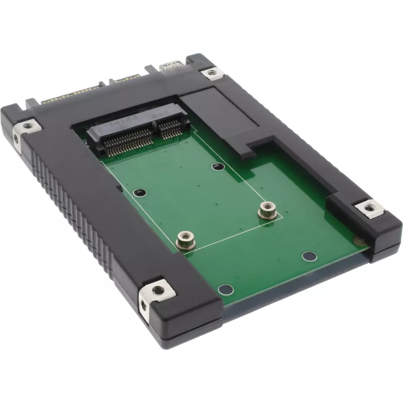 InLine 76620B Juodas 2,5 colio SATA į mSATA SSD adapteris