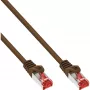 InLine Patch Laidas S/FTP PiMF Cat.6 250MHz PVC varis ruda 20m