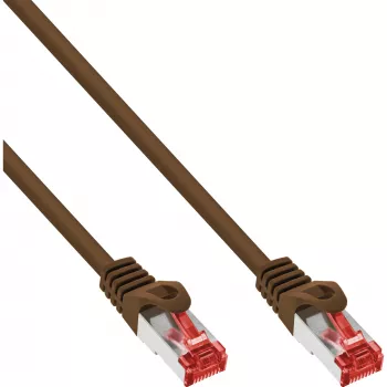 InLine Patch Laidas S/FTP PiMF Kat.6 250MHz PVC varis rudas 15m