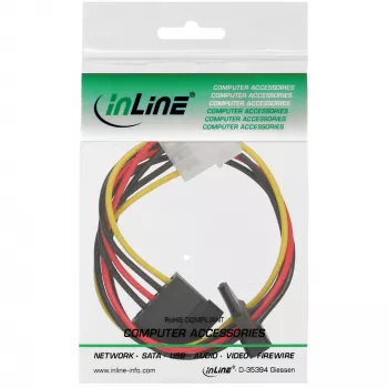 InLine vidinis maitinimo kabelis 1x 4pin Molex / 2x SATA maitinimo 0,30 m