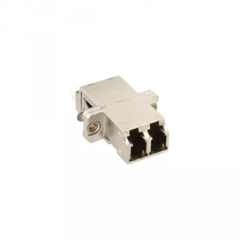 InLine 89989M – Metalinis optinis adapteris Duplex LC/LC MM su keramine mova ir flanšu