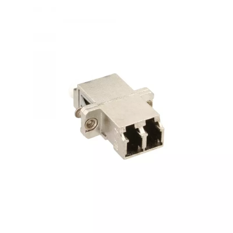 InLine 89989M – Metalinis optinis adapteris Duplex LC/LC MM su keramine mova ir flanšu