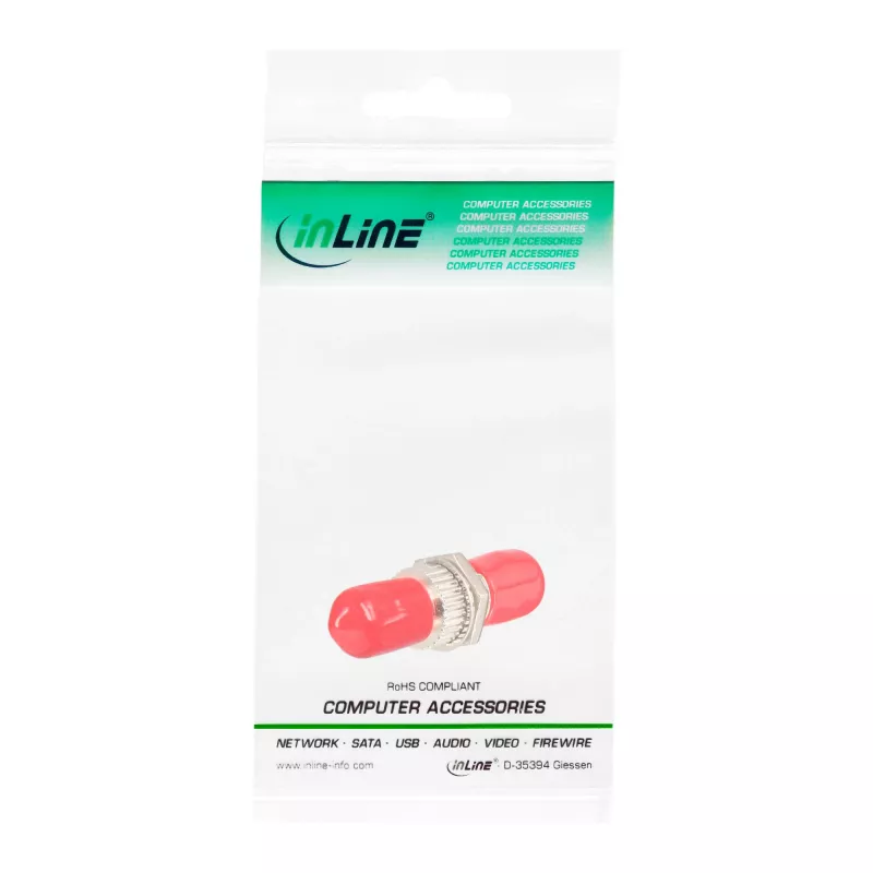 InLine Fiber Optic jungtis Simplex ST/ST daugiamodė metaline mova 89990B
