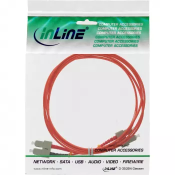 InLine Fiber Optical Duplex Cable SC/SC 50/125µm OM2 0,5m