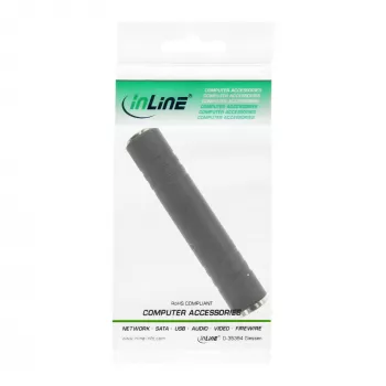 Garso adapteris 6,3 mm lizdas moteriškas / moteriškas stereo InLine 99307