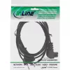 InLine maitinimo laidas, Euro kištukas / Euro8 kampinis, juodas, 2 m