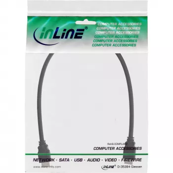 HDMI kabelis High Speed InLine 17601E 1m vyriškas/vyriškas juodas