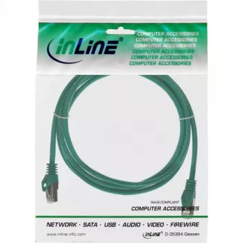 InLine Patch Laidas SF/UTP Cat.5e žalias 1,5 m