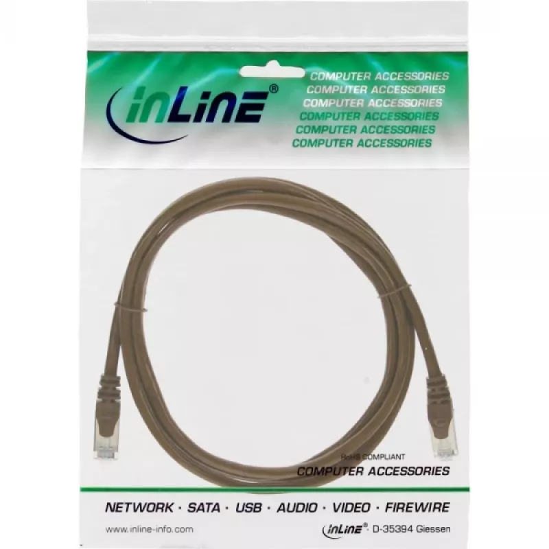 InLine Patch Laidas SF/UTP Cat.5e rudas 1,5 m