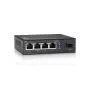 LevelOne 5 prievadų Gigabit jungiklis su 1 x SFP, nevaldomas, sieninis montavimas