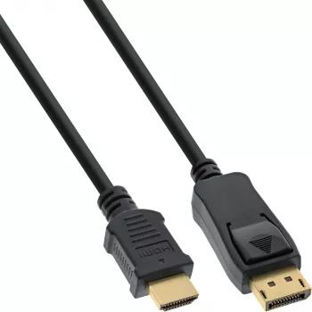 InLine DisplayPort į HDMI keitiklio laidas juodas 7,5 m