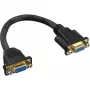 InLine VGA adapterinis kabelis 15 kontaktų VGA moteriška / moteriška 0,2 m