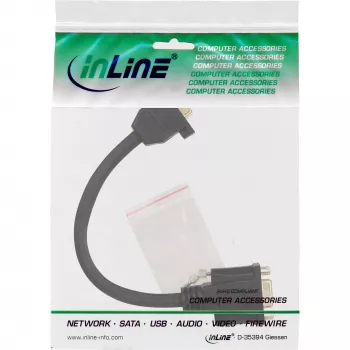 InLine VGA adapterinis kabelis 15 kontaktų VGA moteriška / moteriška 0,2 m