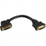 InLine DVI-I adapterinis kabelis 24+5 DVI female / female su flanšu 0,2 m