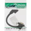 InLine DVI-I adapterinis kabelis 24+5 DVI female / female su flanšu 0,2 m