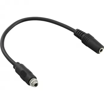 InLine garso adapterio kabelis, 3,5 mm stereo moteriška į moterišką, su sriegiu, 0,2 m