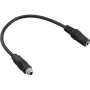 InLine garso adapterio kabelis, 3,5 mm stereo moteriška į moterišką, su sriegiu, 0,2 m