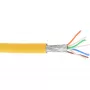 InLine Patch Laidas S/FTP PiMF Cat.6A halogen-free 500MHz geltonas 100m