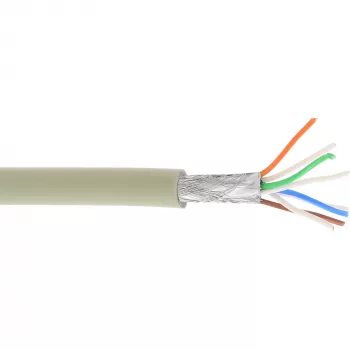 InLine Patch Laidas S/FTP PiMF Cat.6A halogen-free 500MHz pilkas 100m