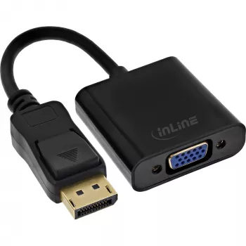 InLine 17197B DisplayPort adapterio kabelis, DP kištukas / VGA lizdas, juodas, 0,15 m