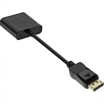 InLine 17197B DisplayPort adapterio kabelis, DP kištukas / VGA lizdas, juodas, 0,15 m