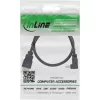 InLine High Speed HDMI laidas su Ethernet, kampuotas, 3m