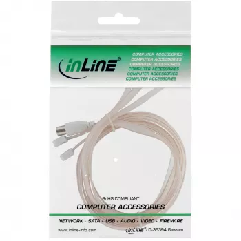 InLine dipolinė antena FM imtuvams su IEC 75 Ω jungtimi 46230