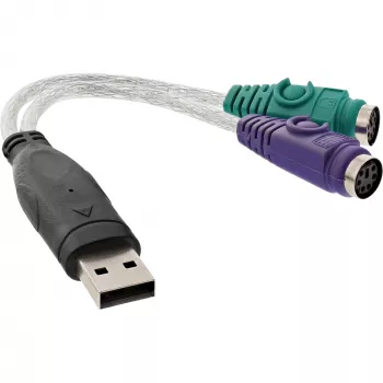 InLine 33386 USB į PS/2 keitiklis USB A kištukas / 2x PS/2 lizdai