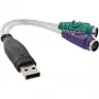 InLine 33386 USB į PS/2 keitiklis USB A kištukas / 2x PS/2 lizdai