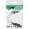 InLine 33386 USB į PS/2 keitiklis USB A kištukas / 2x PS/2 lizdai