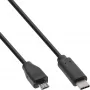 InLine USB 2.0 laidas, USB-C kištukas / Micro-B kištukas, juodas, 2 m