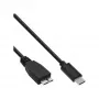USB 3.2 Gen.1x2 laidas InLine 35726 0,5 m USB-C (vyriškas) į Micro-B (vyriškas) juodas