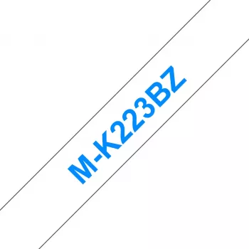 Juosta etikečių Brother MK223BZ mėlyna ant baltos 9 mm