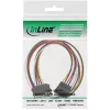 InLine SATA maitinimo ilginimo laidas vyriškas/moteriškas 0,30 m 29651A