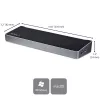 StarTech.com 4K USB-C Dock, Trijų UHD 4K Monitorų Docking Station, Mac ir Windows, USB C į HDMI ir DisplayPort, 60W Power Delivery, 5x USB 5Gbps Hub - TAA