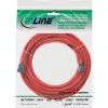 InLine Patch Laidas S/FTP PiMF Cat.6A be halogenų 500MHz raudonas 20m