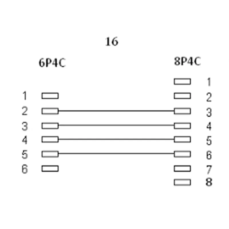 InLine modulinis kabelis RJ45 8P4C / RJ11 6P4C kištukas/kištukas 6 m